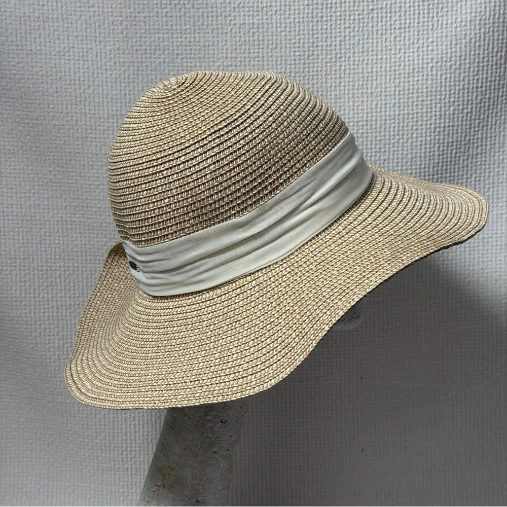 Women's Nine West Multi Straw Flip Up Floppy Hat